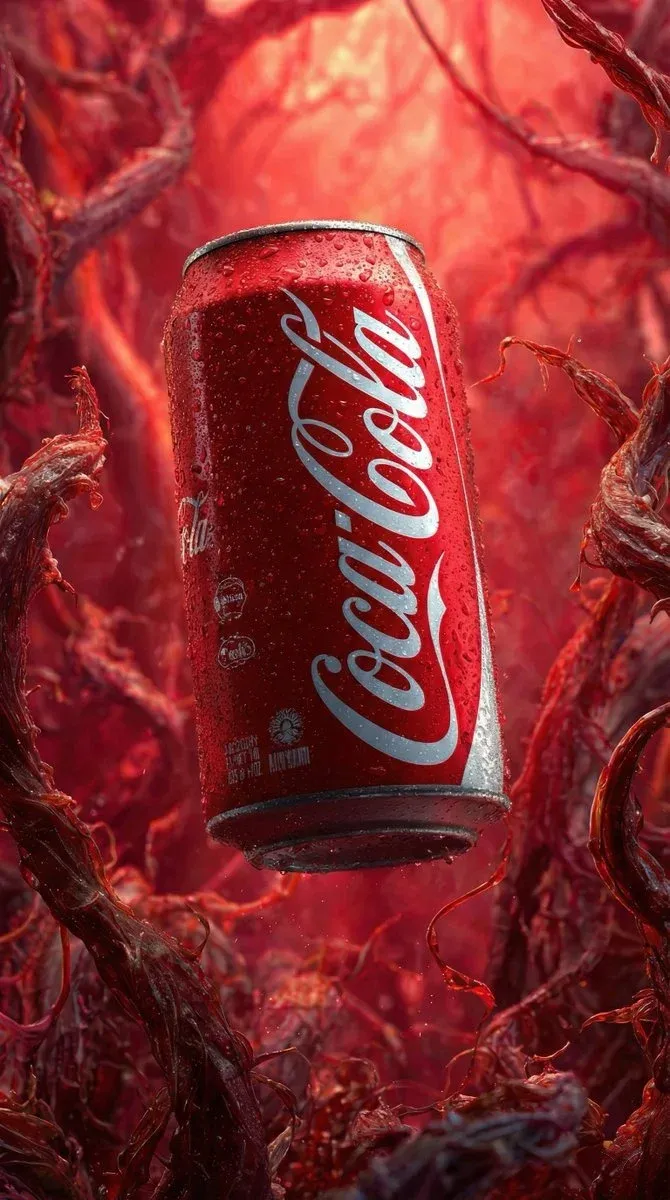 AI-generated Coca-Cola product advertisement by Ahmed Jasper Israel, submitted to Day 1 of the AI Video Bootcamp $700 7-Day Product Image Challenge