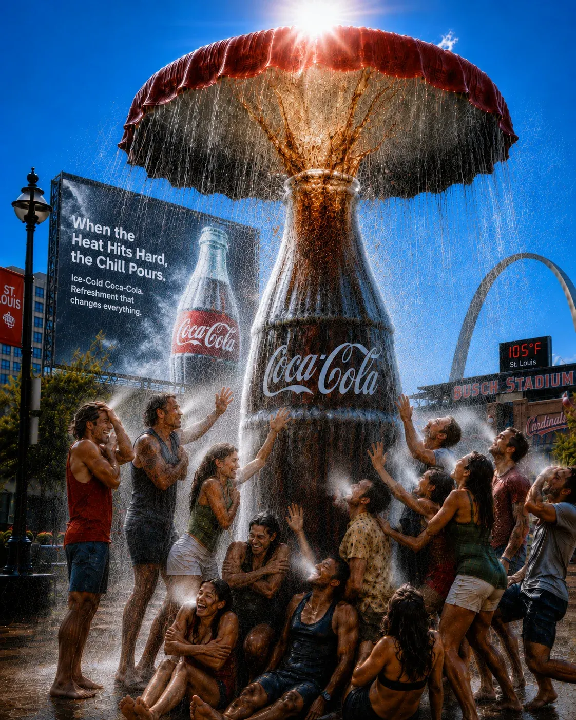 AI-generated Coca-Cola product advertisement by Kennetta Cooper, submitted to Day 1 of the AI Video Bootcamp $700 7-Day Product Image Challenge