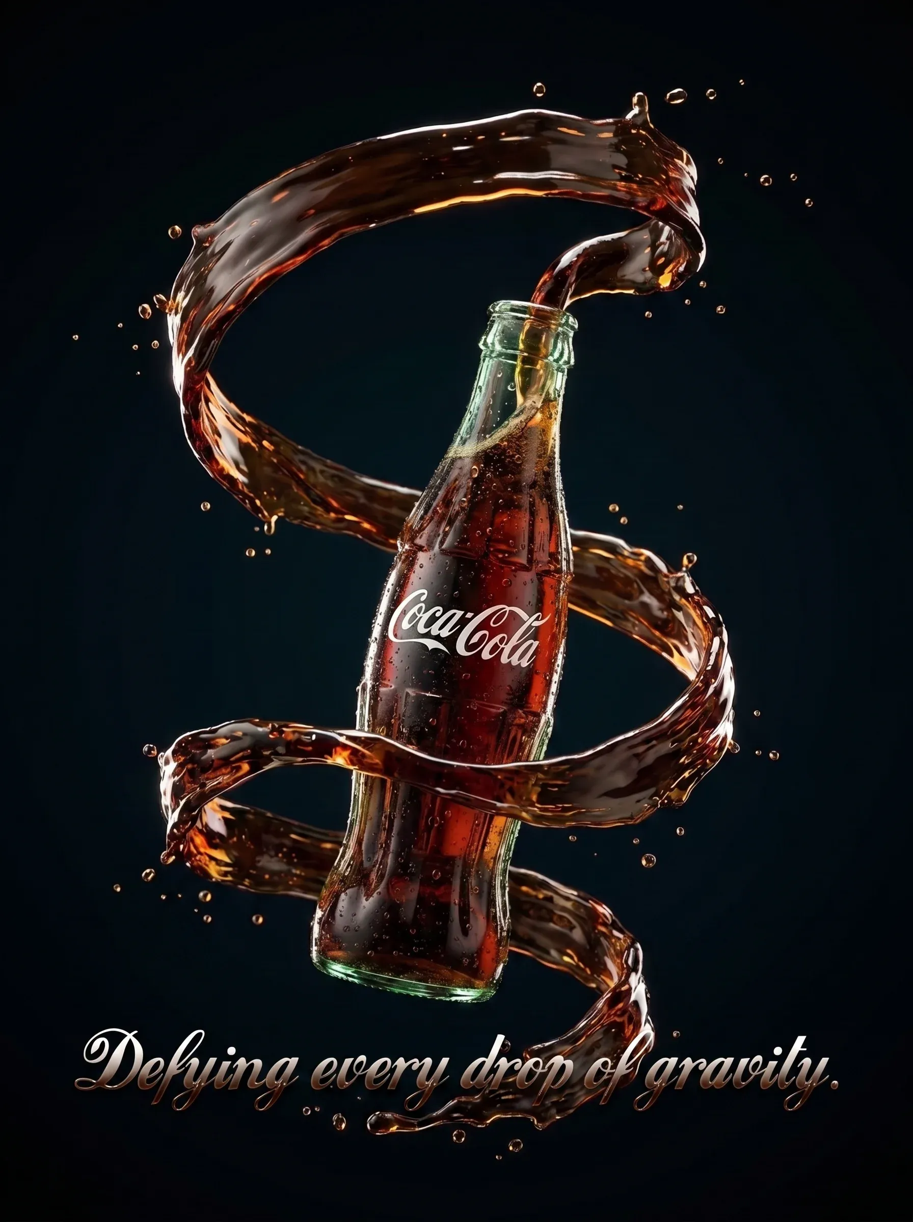 AI-generated Coca-Cola product advertisement by Nicolas Raoul, submitted to Day 1 of the AI Video Bootcamp $700 7-Day Product Image Challenge