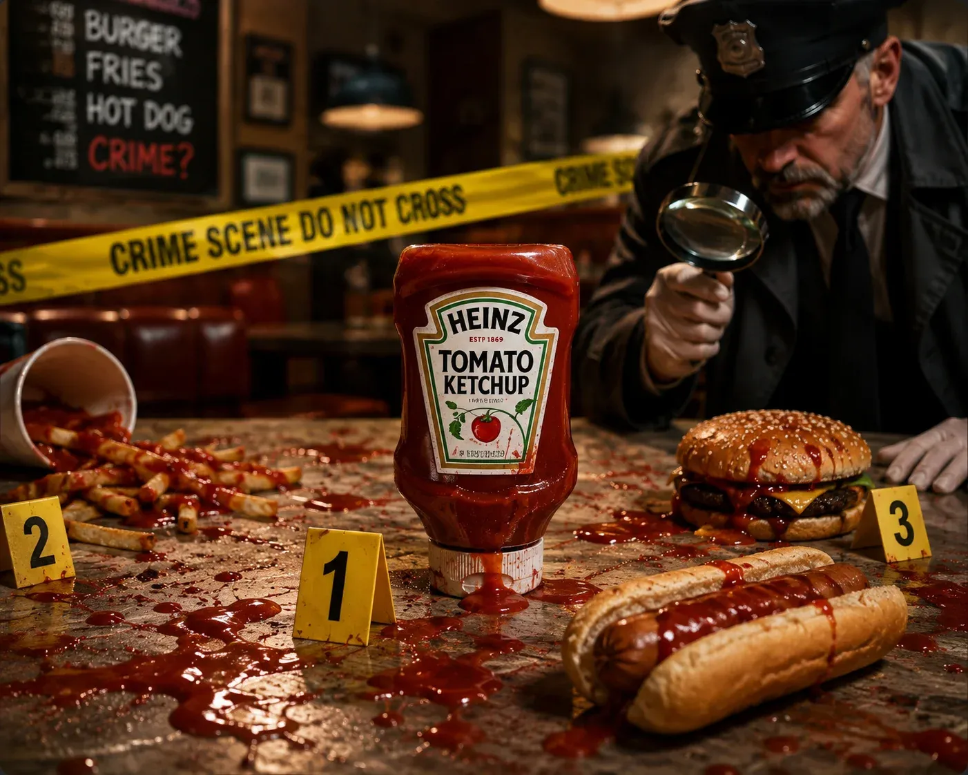 AI-generated Heinz Ketchup product advertisement by Andi Ai, submitted to Day 2 of the AI Video Bootcamp $700 7-Day Product Image Challenge