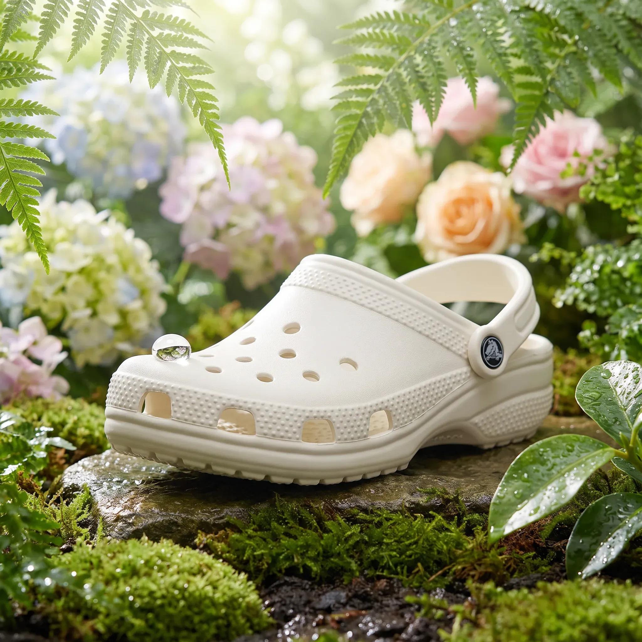 AI-generated Crocs product advertisement by Marcus Tan, submitted to Day 4 of the AI Video Bootcamp $700 7-Day Product Image Challenge