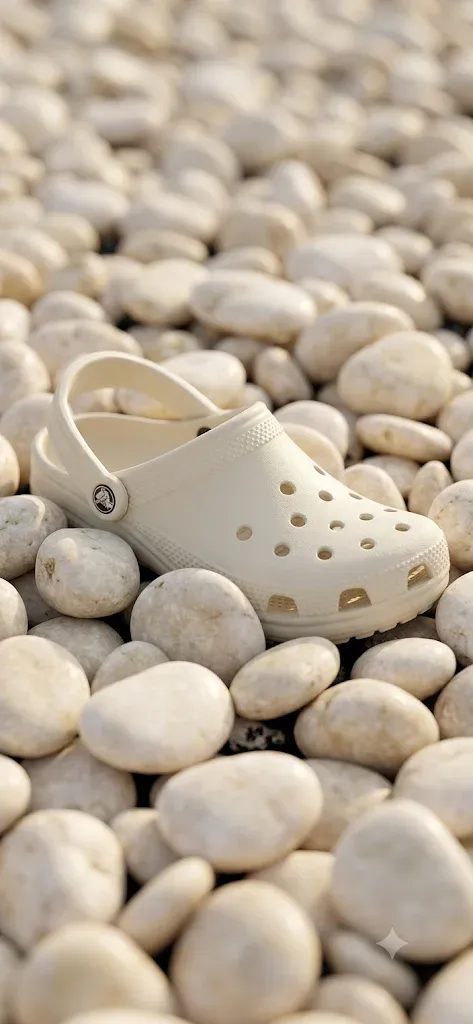 AI-generated Crocs product advertisement by Muhammad Ismaeel, submitted to Day 4 of the AI Video Bootcamp $700 7-Day Product Image Challenge