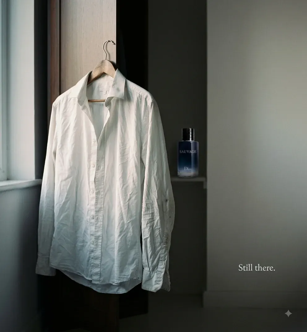 AI-generated Dior Sauvage product advertisement by Check Geronimo, submitted to Day 6 of the AI Video Bootcamp $700 7-Day Product Image Challenge