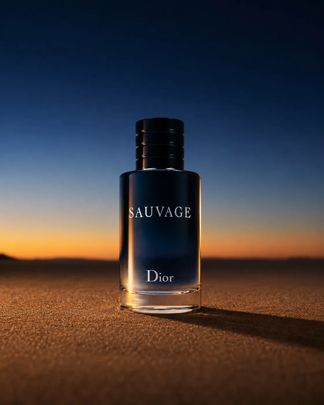 AI-generated Dior Sauvage product advertisement by Tameez Tareen, submitted to Day 6 of the AI Video Bootcamp $700 7-Day Product Image Challenge
