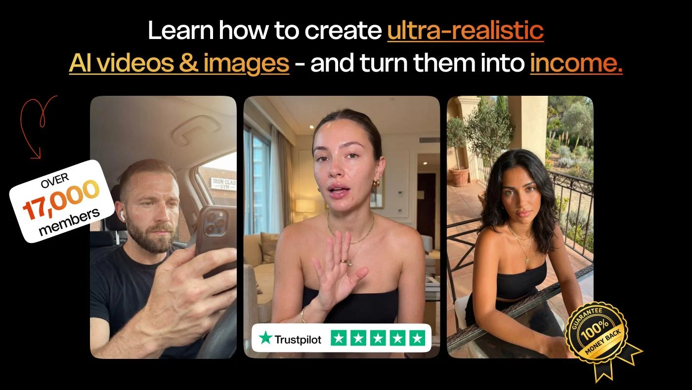 AI Video Bootcamp teaches you to create ultra-realistic AI videos and images and turn them into income