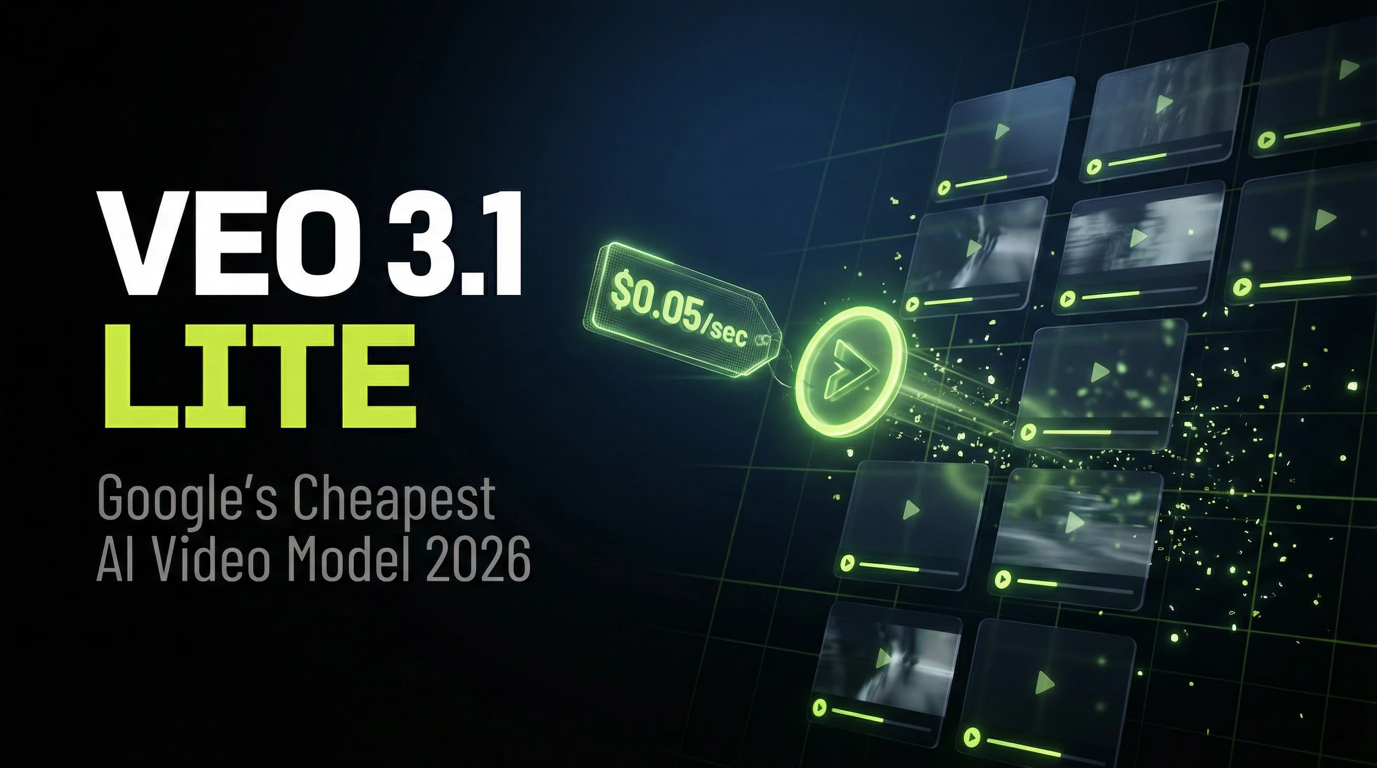 Veo 3.1 Lite Google cheapest AI video model 2026 pricing comparison with Grok Imagine and Veo 3.1