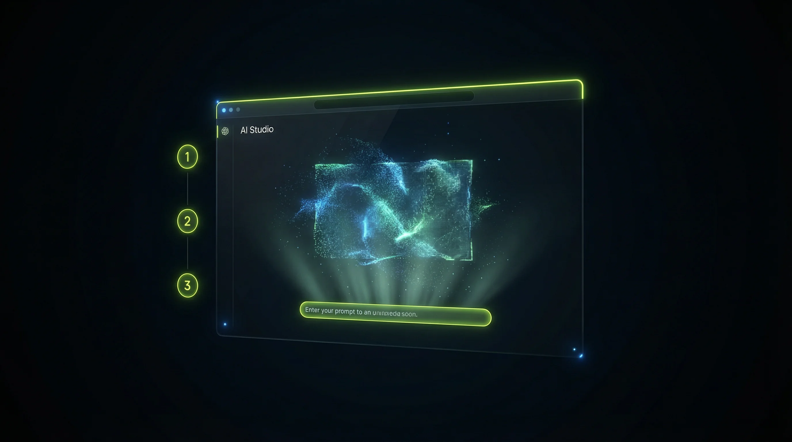 How to access Veo 3.1 Lite through Google AI Studio showing browser interface with prompt bar and three step indicators