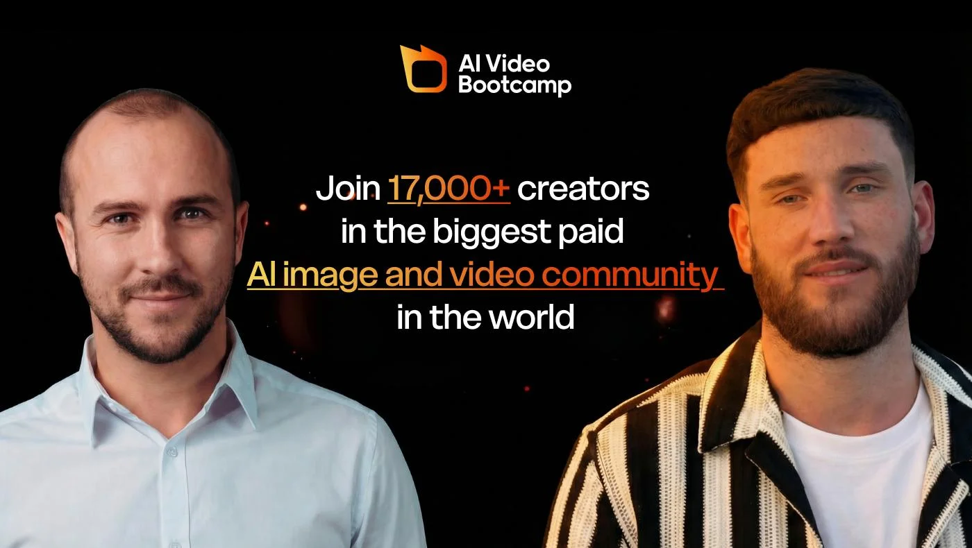 What is AI Video Bootcamp - the largest generative AI community with 17,600 members, 9-phase curriculum, and Opportunity Hub for creators